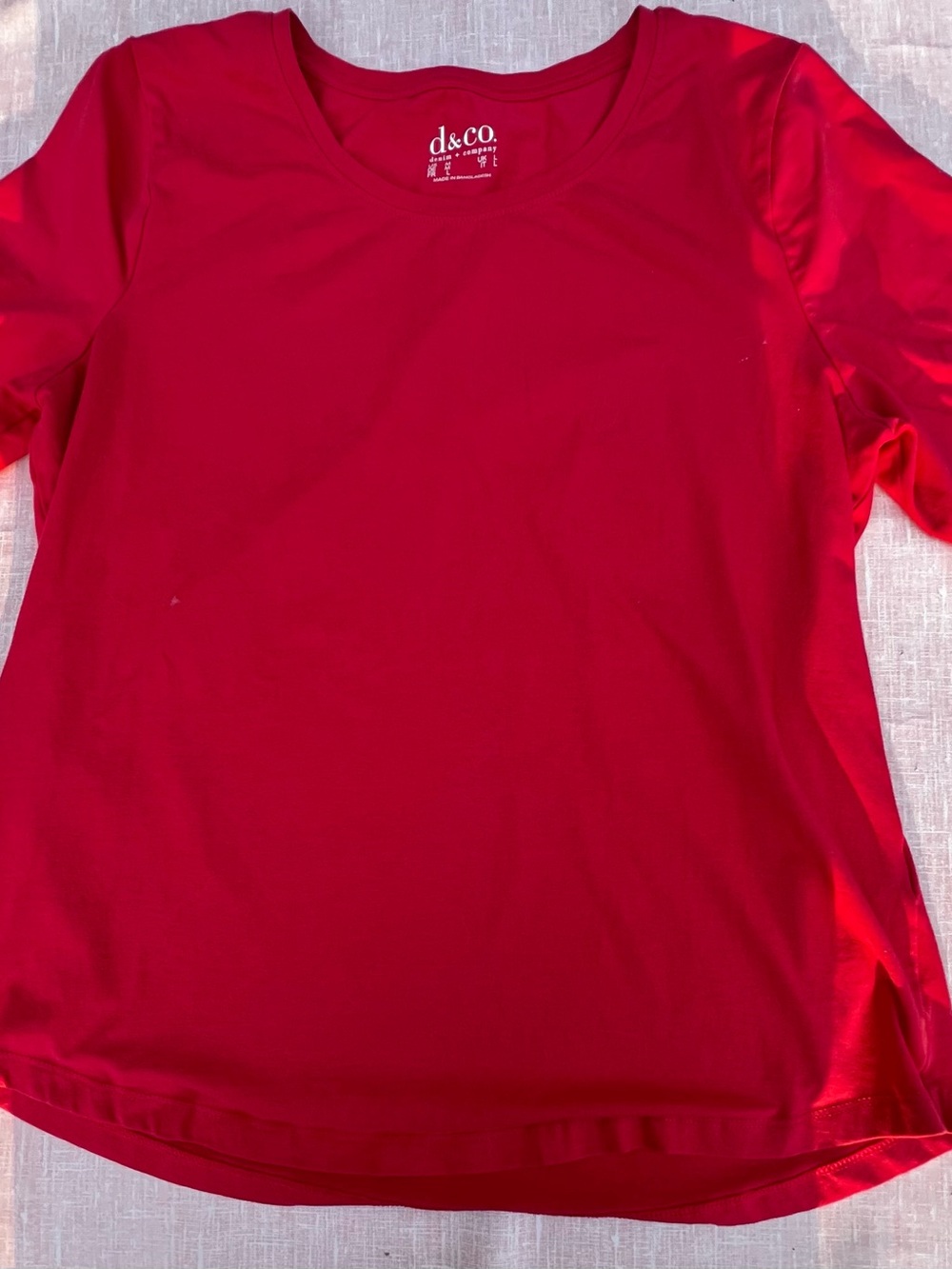 d&co. Girls' Bright Red Short-Sleeve Tee